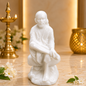 Shirdi Saibaba Marble Idol for Car Dashboard & Pooja Table (4.5 inch)