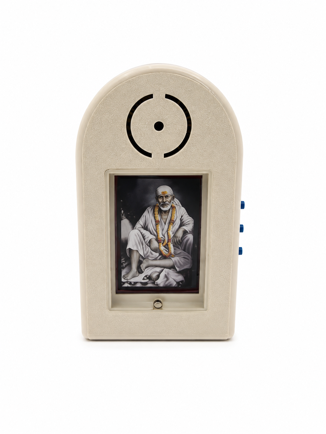 Shirdi Sai Baba Mantra Chanting Machine | White & Black | 21 Sacred Mantras | 150 GM | Meditation Pooja Worship