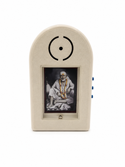 Shirdi Sai Baba Mantra Chanting Machine | White & Black | 21 Sacred Mantras | 150 GM | Meditation Pooja Worship
