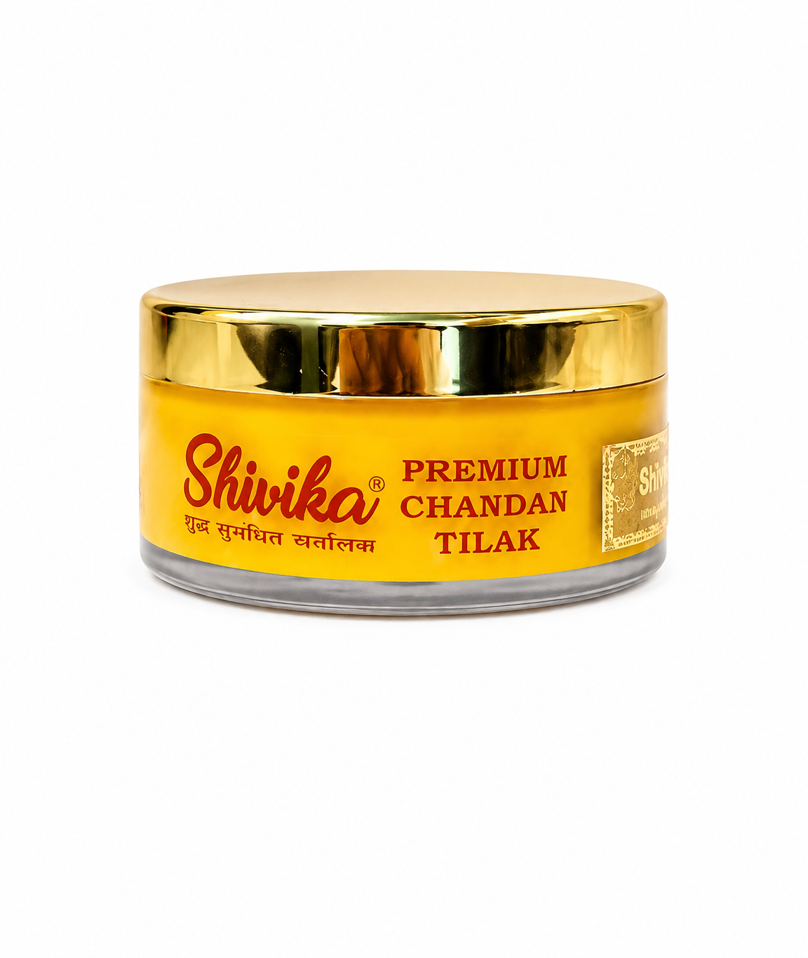 Shivika Premium Yellow Chandan Tilak | Natural Saffron & Rose Water | Pooja Essentials