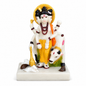 Shri Dattatreya Statue with Cow | Antique Marble Finish | Multicolour | 6x4x9 CM | Car Dashboard & Home Decor Gift