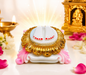 Divine Sai Baba Charan Paduka – Sacred Lotus Feet Showpiece for Home Mandir, Pooja & Spiritual Gifting