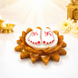 Sai Baba Sacred Charan Paduka on Golden Lotus – Auspicious Holy Feet for Home Mandir & Pooja