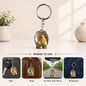 Shirdi Sai Baba in Blessing Hands Keychain | Spiritual Key Ring for Bike, Car & Everyday Keys