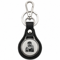 Sai Baba Blessings Black Leather Keychain | Devotional Protection Gift