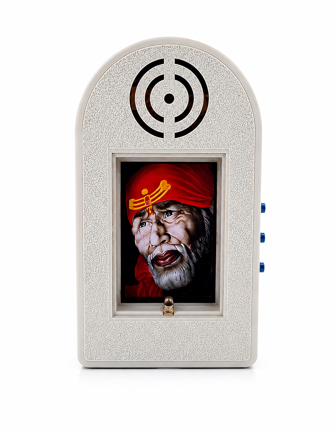 Shirdi Saibaba Mantra Chanting Machine Box with 21 Mantras for Meditation, Pooja & Worship – Red