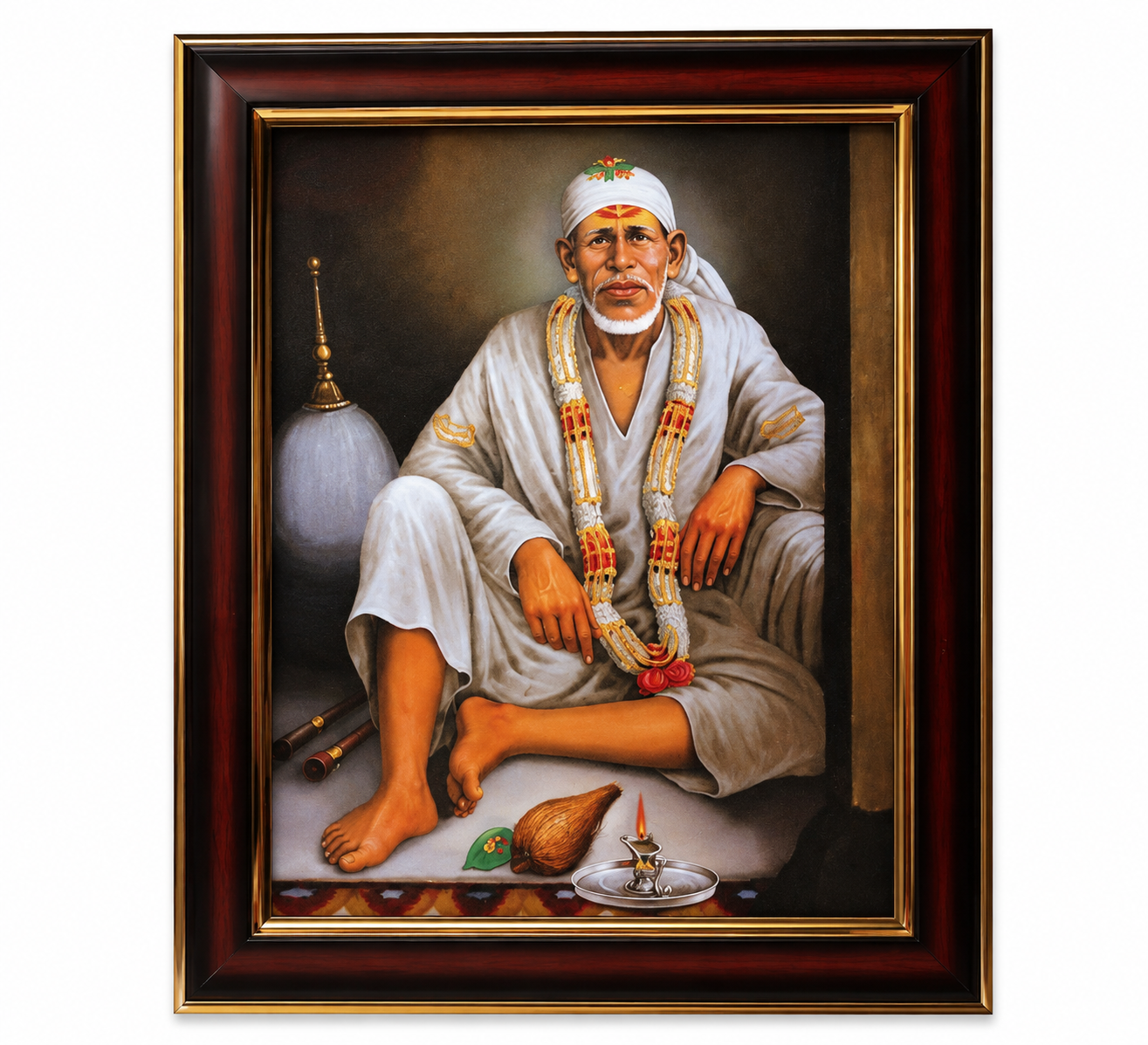 Shirdi Sai Baba Original Dwarkamai Photo Frame | 8x10 Inch